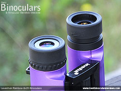 Eyecups on the Levenhuk Rainbow 8x25 Binoculars