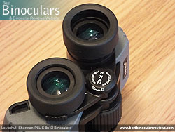 Eyecups on the Levenhuk Sherman Plus 8x42 Binoculars