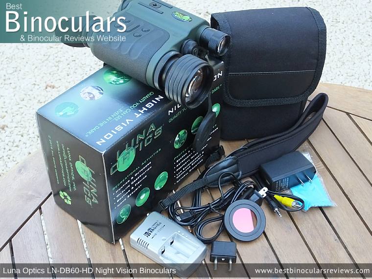 Carry case that comes with the Luna Optics LN-DB60-HD Digital Night Vision Binocular