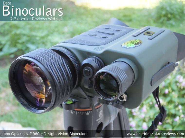 Built-in IR illuminator on the Luna Optics LN-DB60-HD Digital Night Vision Binocular