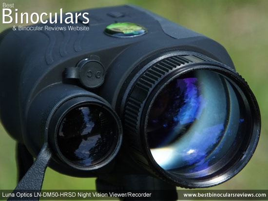 Built-in IR illuminator on the Luna Optics LN-DM50-HRSD Digital Night Vision Viewer/Recorder