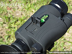 Battery Compartment on the Luna Optics LN-DM50-HRSD Digital Night Vision Viewer/Recorder