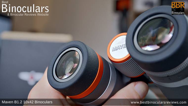 Ocular Lenses on the Maven B1.2 10x42 Binoculars