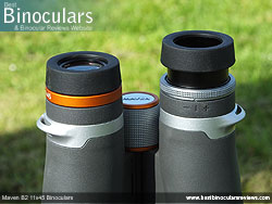 Eyecups on the Maven B2 11x45 Binoculars