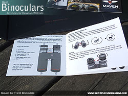 Instruction Manual for the Maven B2 11x45 Binoculars