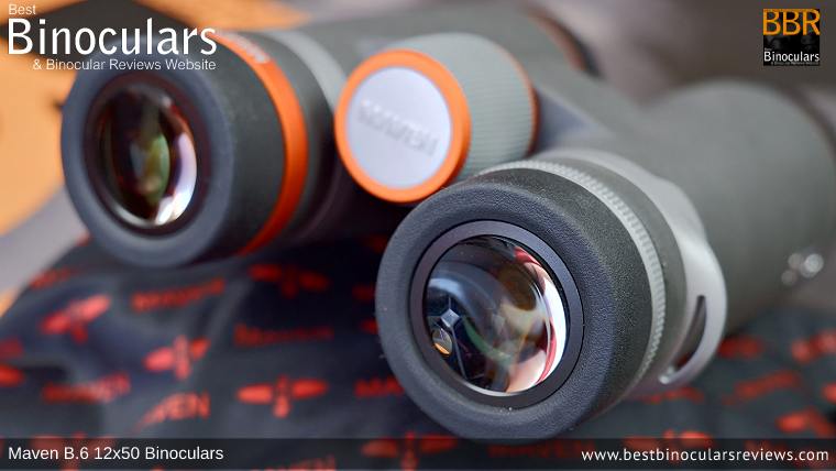 Ocular Lenses on the Maven B.6 12x50 Binoculars