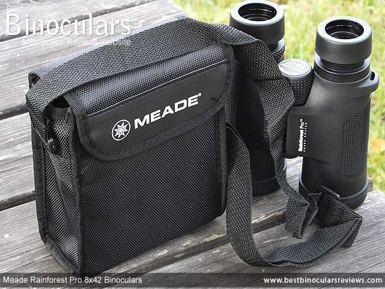 Carry Case & Neck Strap for the Meade Rainforest Pro 8x42 Binoculars