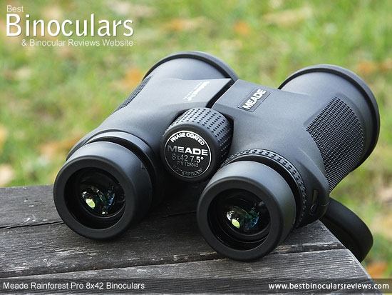 Focus Wheel on the Meade Rainforest Pro 8x42 Binoculars