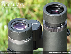 Eyecups on the Minox BL 8x33 HD Binoculars