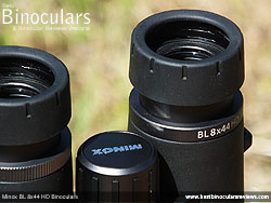 Eyecups on the Minox BL 8x44 HD Binoculars