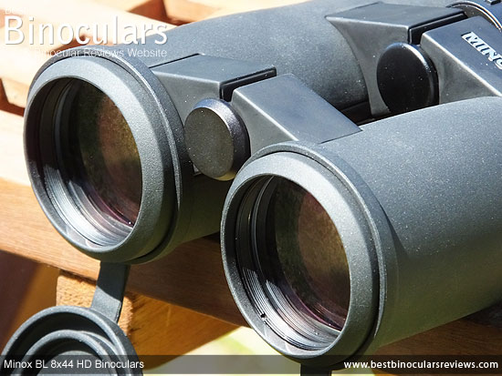 43mm Objective lenses on the Minox BL 8x44 HD Binoculars