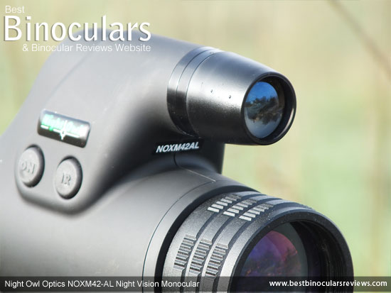 Built-in IR illuminator on the Night Owl NOXM42-AL Night Vision Monoculars