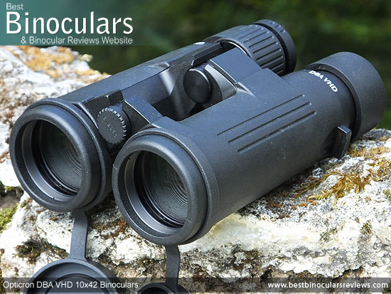 42mm objective lenses on the Opticron DBA VHD 10x42 Binoculars