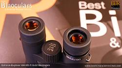 Eyecups on the Opticron Explorer WA ED-R 8x32 Binoculars