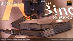 Neck strap on the Opticron Explorer WA ED-R 8x32 Binoculars