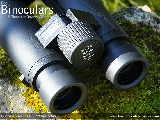 Focus Wheel on the Opticron Savanna R 8x33 Binoculars