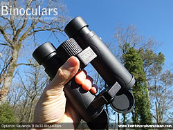 Size of the Opticron Savanna R 8x33 Binoculars