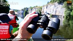 Holding the Opticron Savanna WP 6x30 Binoculars