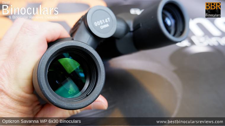 Objective Lenses on the Opticron Savanna WP 6x30 Binoculars