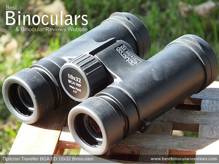 Focus Wheel on the Opticron Traveller BGA ED 10x32 Binoculars