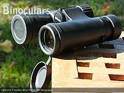 Lens Covers on the Opticron Traveller BGA ED 10x32 Binoculars