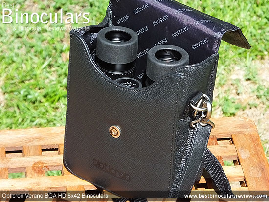 Inside the Opticron Verano BGA HD 8x42 Binoculars Carry Case