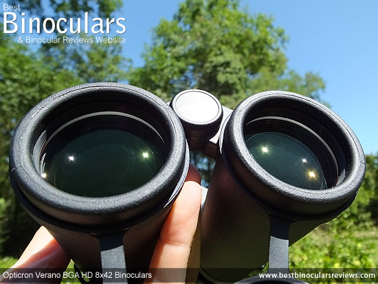 42mm Objective Lenses on the Opticron Verano BGA HD 8x42 Binoculars