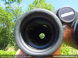 Reverse view through the Opticron Verano BGA HD 8x42 Binoculars