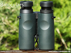 Rear of the Pentax 8x43 DCF ED Binoculars