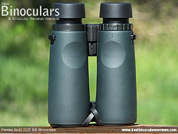 Rear of the Pentax 9x42 DCF BR Binoculars