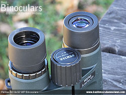 Eyecups on the Pentax AD 9x32 WP Binoculars