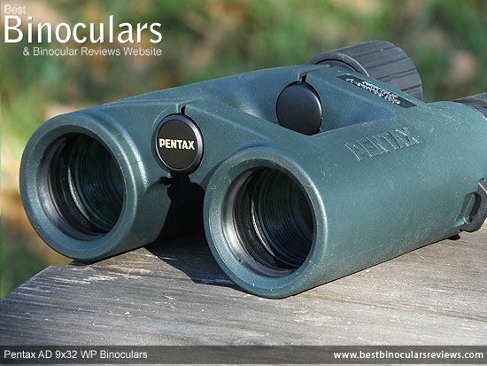 Objective Lenses on the Pentax AD 9x32 WP Binoculars