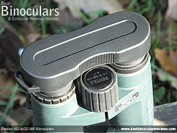 Rain Guard on the Pentax AD 9x32 WP Binoculars