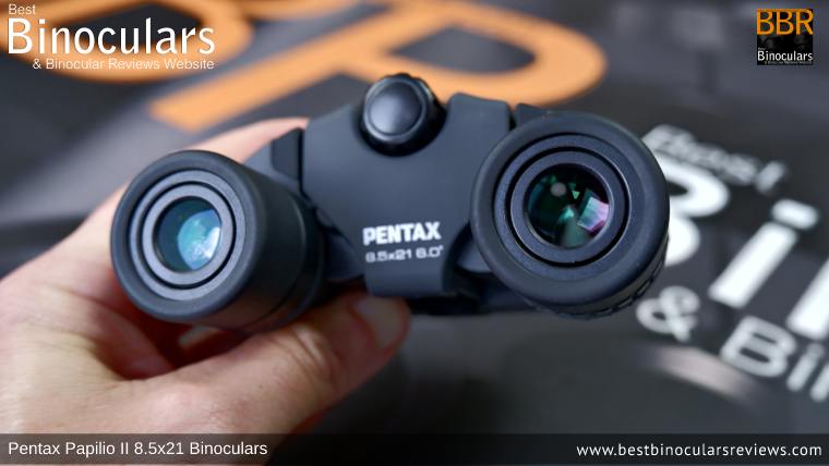 Ocular Lenses on the Pentax Papilio II Binoculars