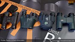 Compact Binocular Size Comparison (open): Steiner Wildlife 10x26 vs Vortex Vanquish 10x26 vs Pentax Papilio II 8.5x21 vs Kowa BD 8x25 Binoculars