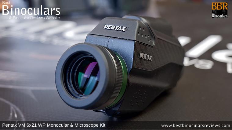 21mm Objective Lens on the Pentax VD 4x20 Binoculars