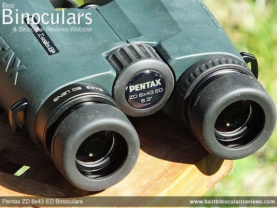 Focus Wheel on the Pentax ZD 8x43 ED Binoculars