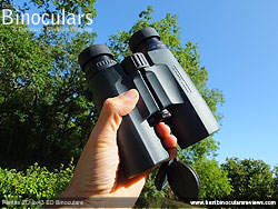 Rear of the Pentax ZD 8x43 ED Binoculars