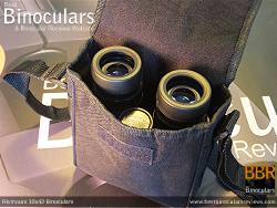 Rear view of the Carry Case & Rivmount 10x42 Binoculars