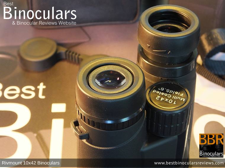 Eyecups on the Rivmount 10x42 Binoculars