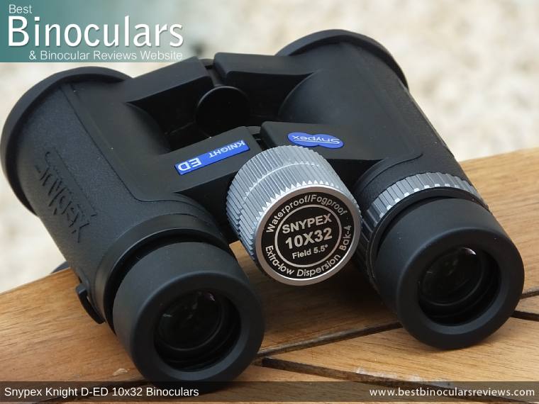 Focus Wheel on the Snypex Knight D-ED 10x32 Binoculars