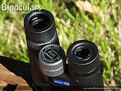 Eyecups on the Snypex Knight D-ED 8x32 Binoculars