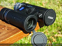 Lens Covers on the Snypex Knight D-ED 8x32 Binoculars