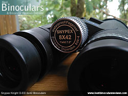 Focus Wheel on the Snypex Knight D-ED 8x42 Binoculars