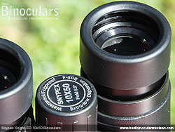 Eyecups on the Snypex Knight ED 10x50 Binoculars