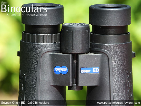 Focus Wheel on the Snypex Knight ED 10x50 Binoculars