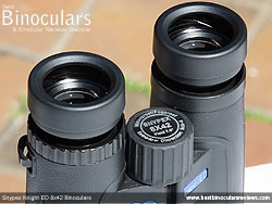 Eyecups on the Snypex Knight ED 8x42 Binoculars