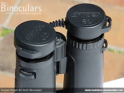 Lens Covers on the Snypex Knight ED 8x42 Binoculars