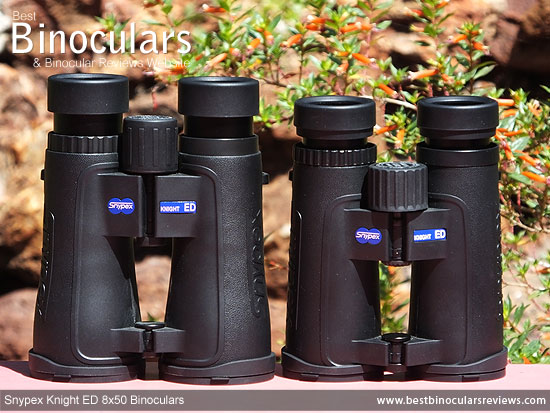 Comparison between the 8x42 and the 8x50 Snypex Knight ED Binoculars