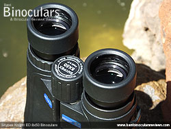 Eyecups on the 8x50 Snypex Knight ED Binoculars